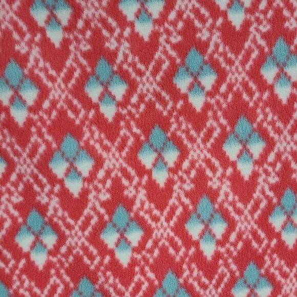 Woolrich Half-Zip Colwin Coral Printed Fleece Pullover Ladies Large Sweatshirt - Picture 8 of 8